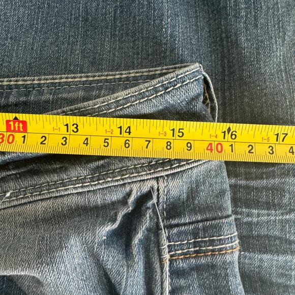 Vtg Y2K Deadstock Dollhouse Jeans Low Rise Boot Flare Boho Hippie Indie Size 9 - Picture 3 of 9